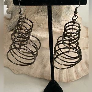 Large statement hoop pierce earrings